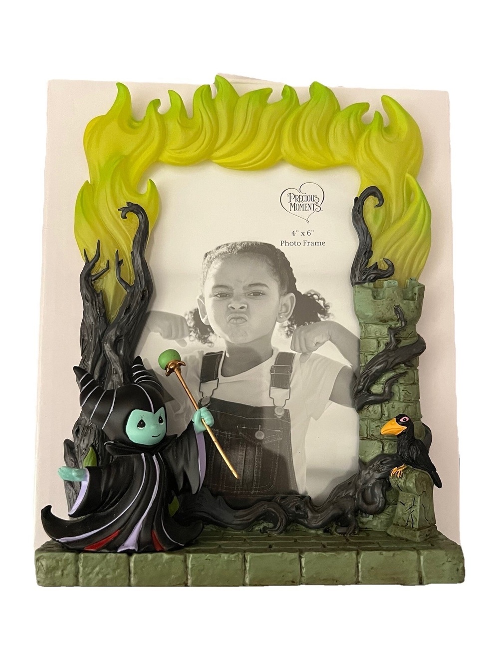Incredibly Fabulous Disney Maleficenf Precious Moments 4x6 Photo Frame New